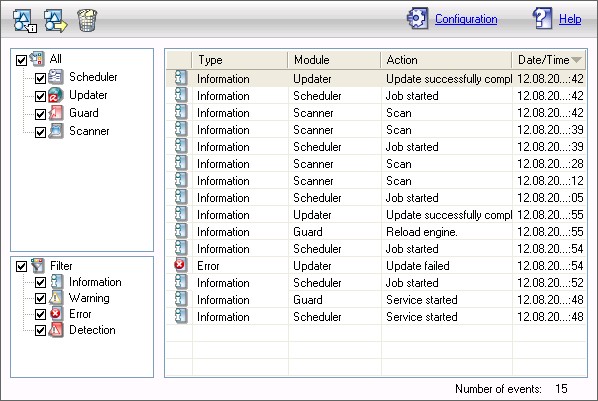 Avira AntiVir Personal - Free Antivirus 8.1.0.326