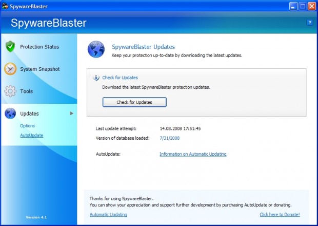 SpywareBlaster 4.1