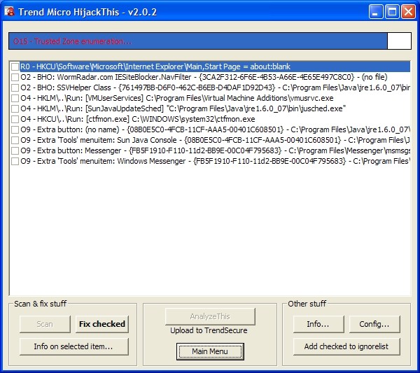 Trend Micro HijackThis 2.0.2