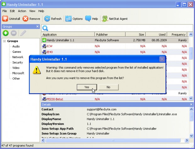 HandyUninstaller