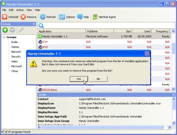 HandyUninstaller