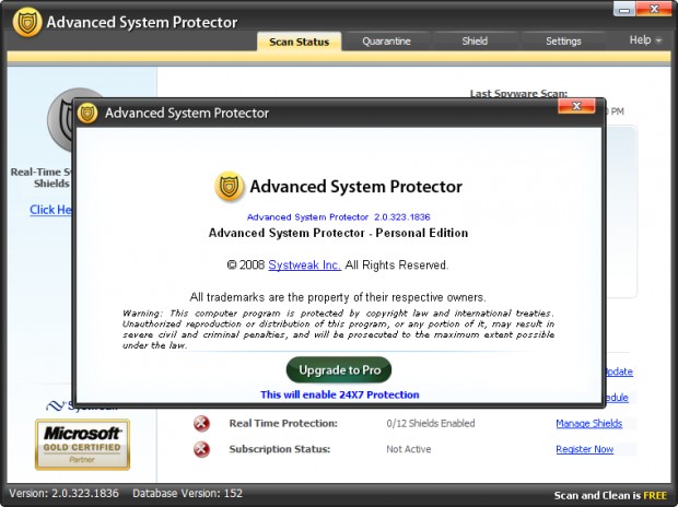 Advanced System Protector Personal Edition