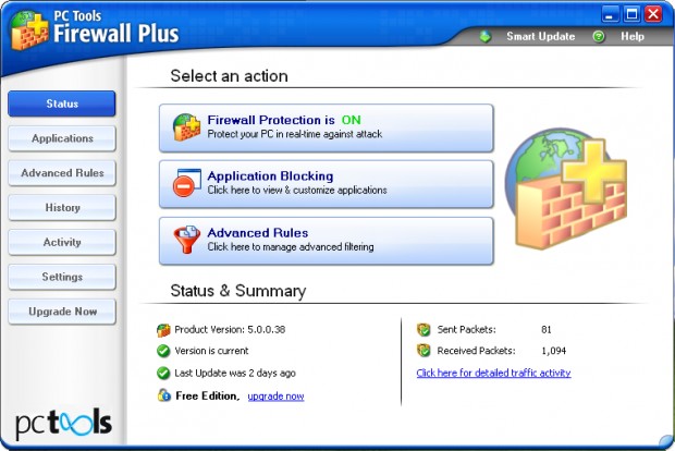 PC Tools Firewall Plus Edition