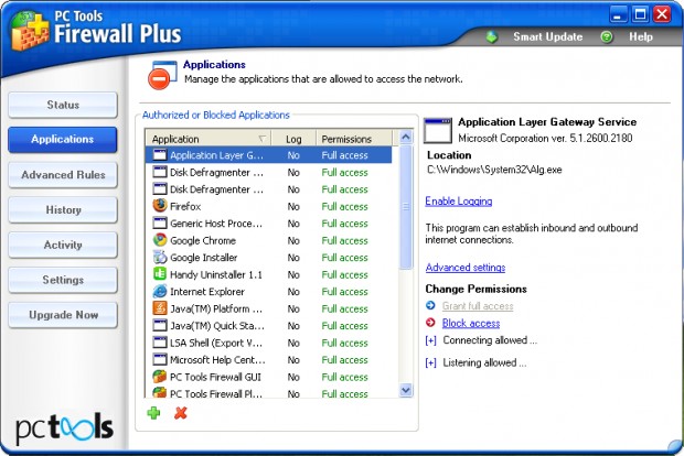 PC Tools Firewall Plus Edition