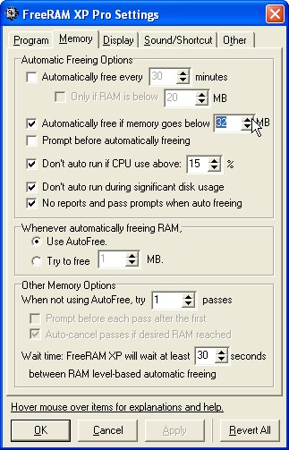 FreeRAM XP Pro 1.52