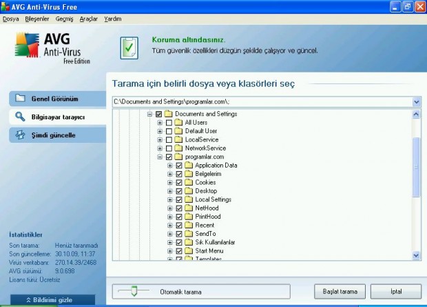 AVG Anti-Virus Free 9 incelemesi