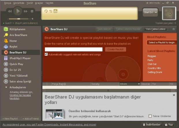 Geleceğin paylaşım aracı; BearShare