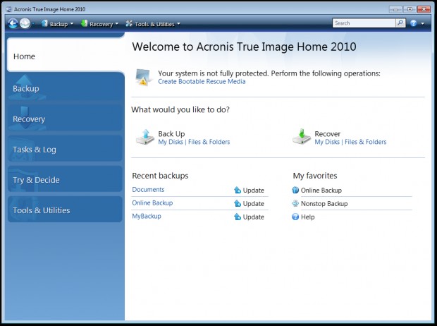 Acronis True Image Home 2010