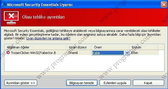 Microsoft Security Essentials Türkçe