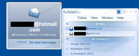 MSN, Facebook, Twitter, Gtalk bir arada