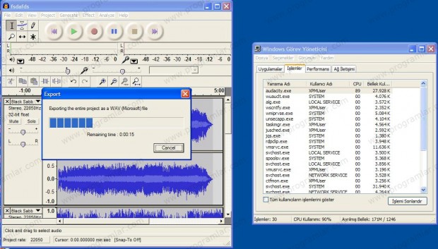 Ses Düzenleme için Ücretsiz Alternatif Audacity