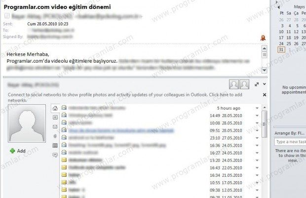 Outlook 2010 İncelemesi