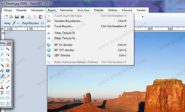 Ücretsiz ve kullanışlı resim düzenleme programı Paint.net