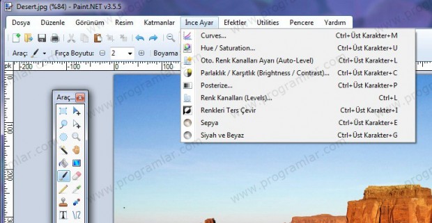 Ücretsiz ve kullanışlı resim düzenleme programı Paint.net