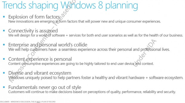 Windows 8  in planları mercek altında