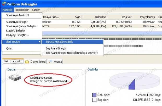 Disk Birleştirme Programı Defraggler 1.2 İncelemesi