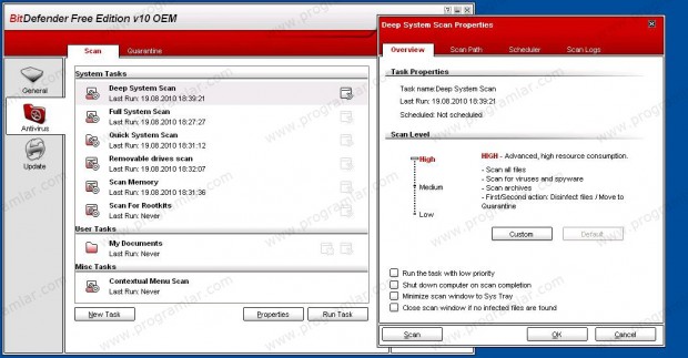 BitDefender Free Edition 10 İncelemesi