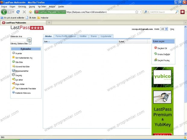 LastPass 1.70.1 İncelemesi