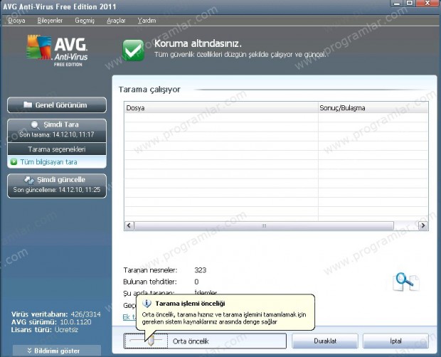 AVG Antivirus 2011 Free incelemesi