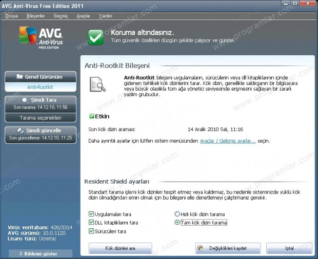 AVG Antivirus 2011 Free incelemesi