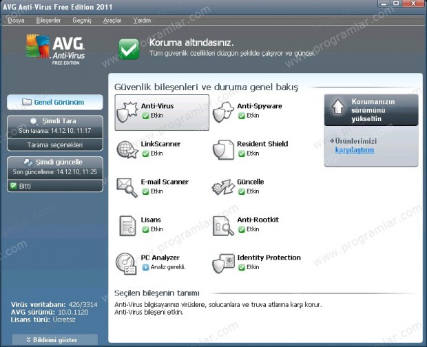 AVG Antivirus 2011 Free incelemesi