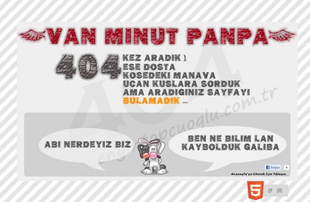 Eğlenceli 404 Sayfaları