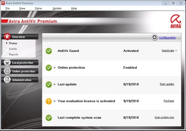 2010\\\ un En İyi 10 Antivirüs programları