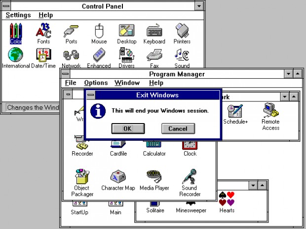 Windows 3.1 Çıkış