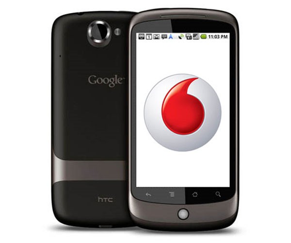 Google Nexus One, Vodofone ile Birleşik Krallıkta