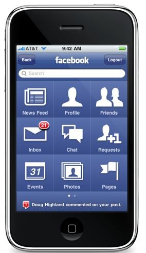 Facebook\ un iPhone\ a iOS 4 desteği  geldi.