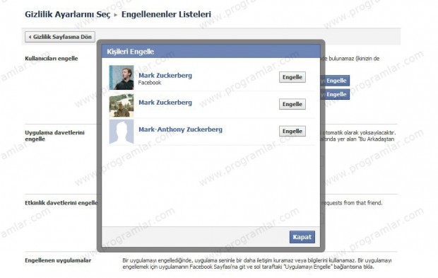 Facebook\\\ un sahibi engellenemiyor!