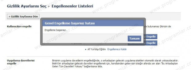 Facebook\\\ un sahibi engellenemiyor!