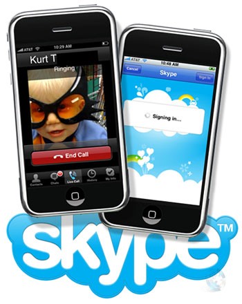 Skype, 3G destekli iPhone uygulama