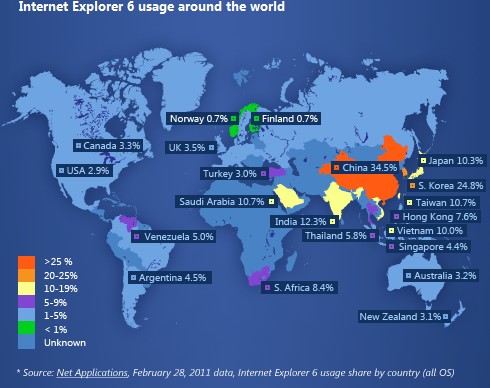 Microsoft bile Internet Explorer 6  nın ölmesini istiyor!