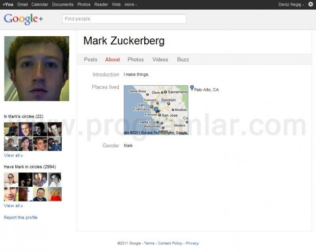 Zuckerberg Google Plus  da!